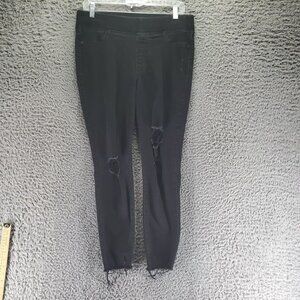 Old Navy Jeans Womens 10 Black Rockstar Super Skinny Jeggings Stretch Denim